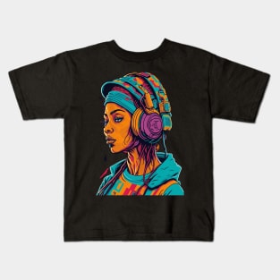 Music Retro Art Kids T-Shirt